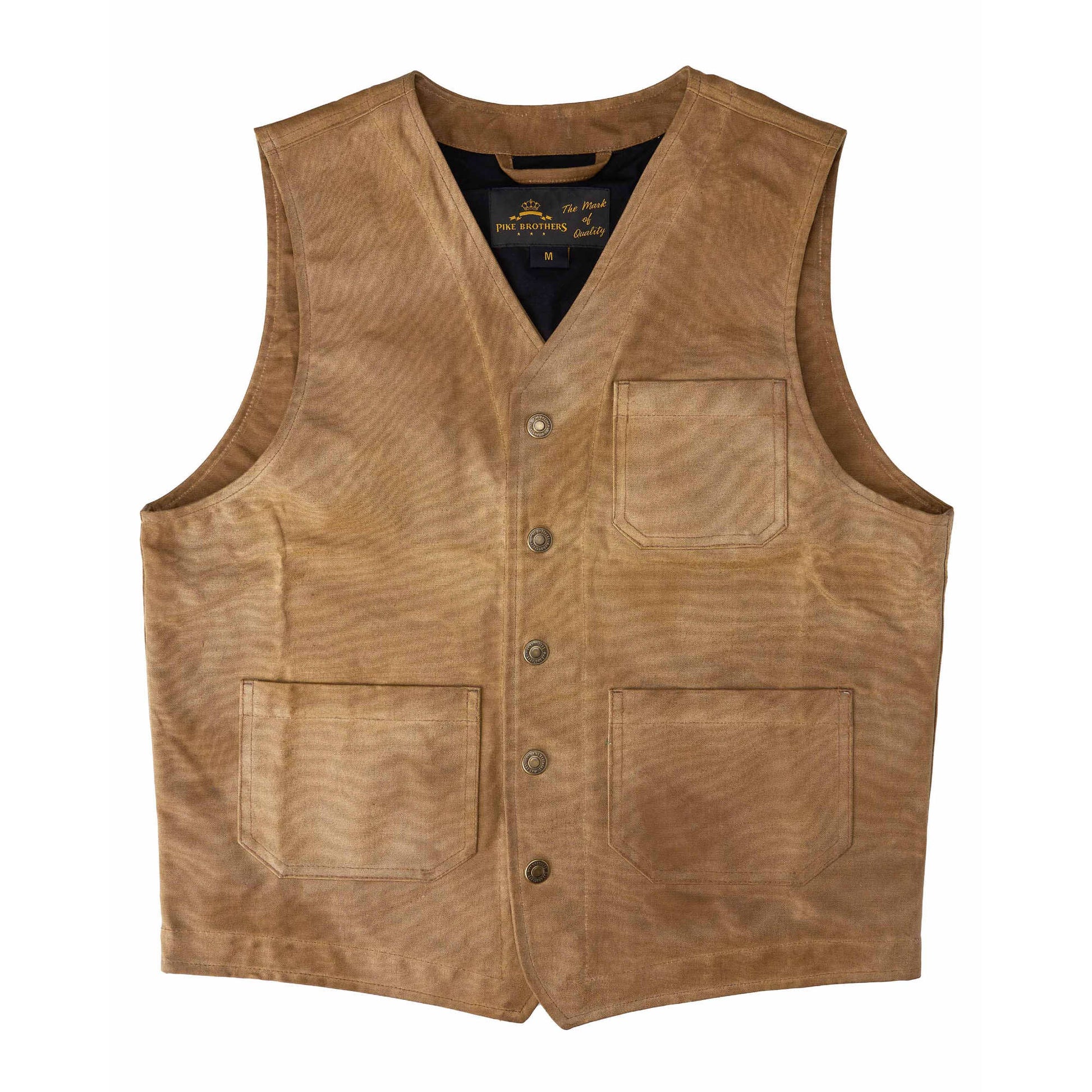 Pike Brothers 1937 Roamer Vest Cotton Waxed - Tan