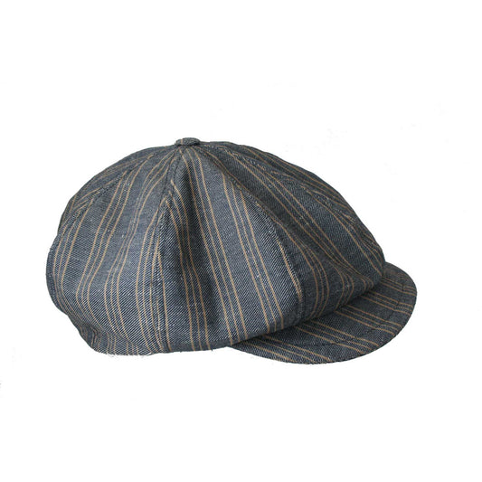 Newsboy Cap Toni - Jeans Stripe