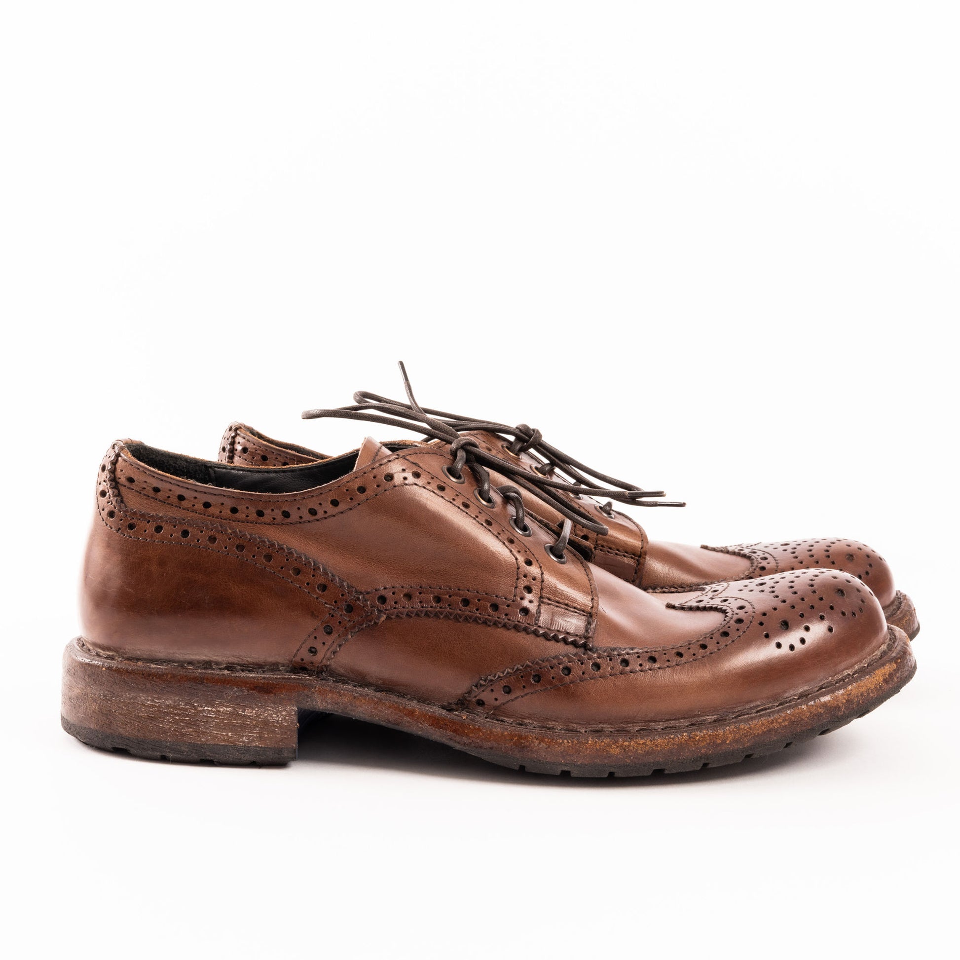 Moma Brogue Schoe - Copper Waxed