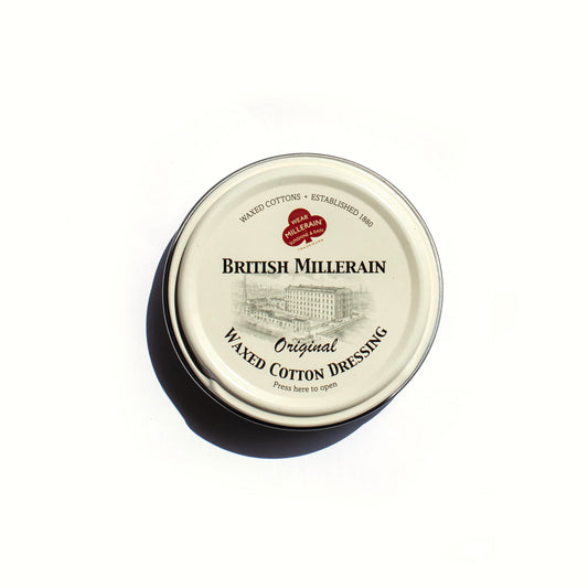 British Millerain waxed cotton dressing