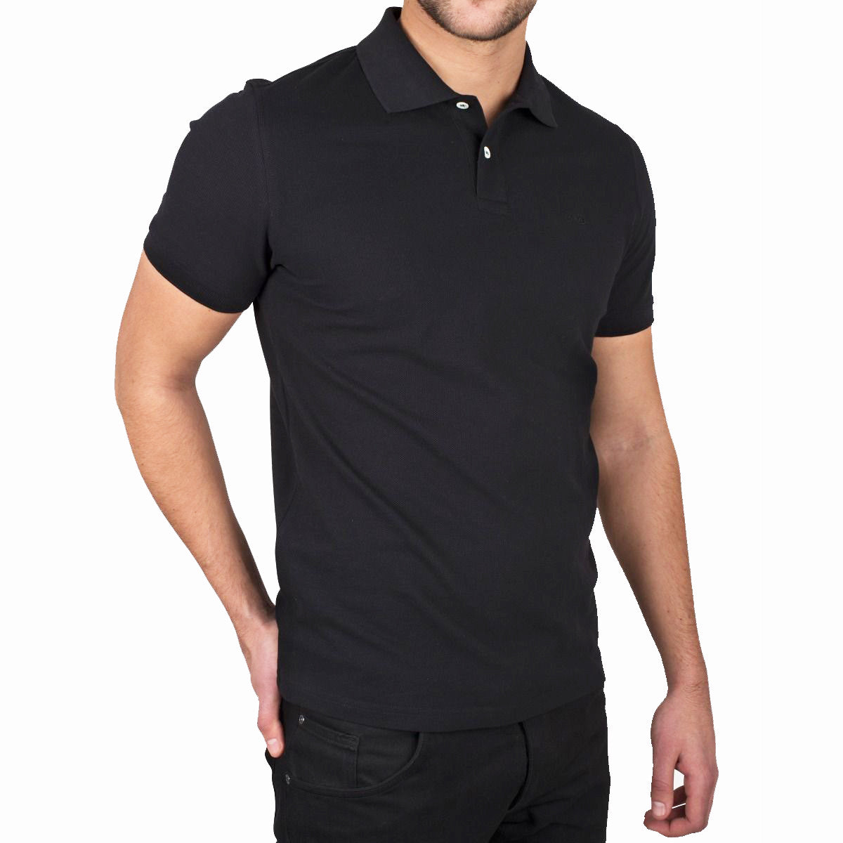 T14 Piqué Polo - Black